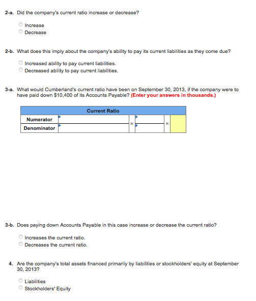 2-1, LO 2-5] Cumberland Sports Company reported the following in recent balance