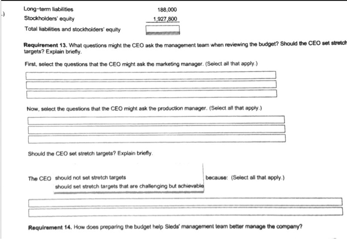 of 2014, Sieds management accountant gathered the following data prepare budgets for