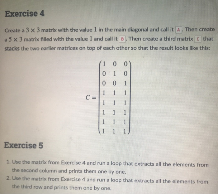 please help with exercise 4 and 5 this is for Python 3.7