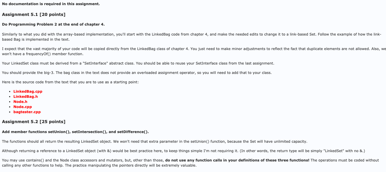 C++ Programming Project - Please Help LinkedBag.cpp // Created by Frank M.