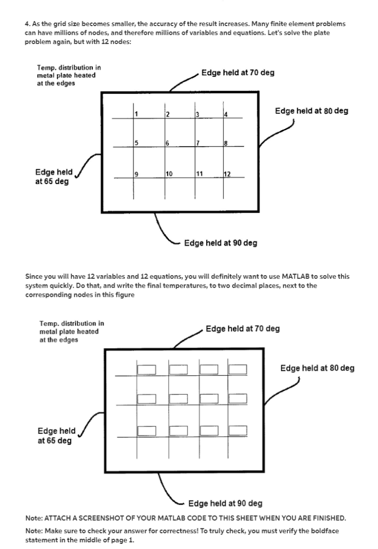 question number 4. I am not familiar with matlab and wish to