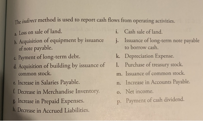 cash flows The statement of cash flows categorizes like transactions for optimal