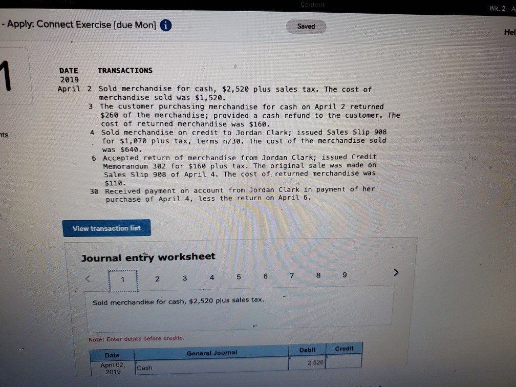  Content Wk. 2 - A - Apply: Connect Exercise (due Mon]