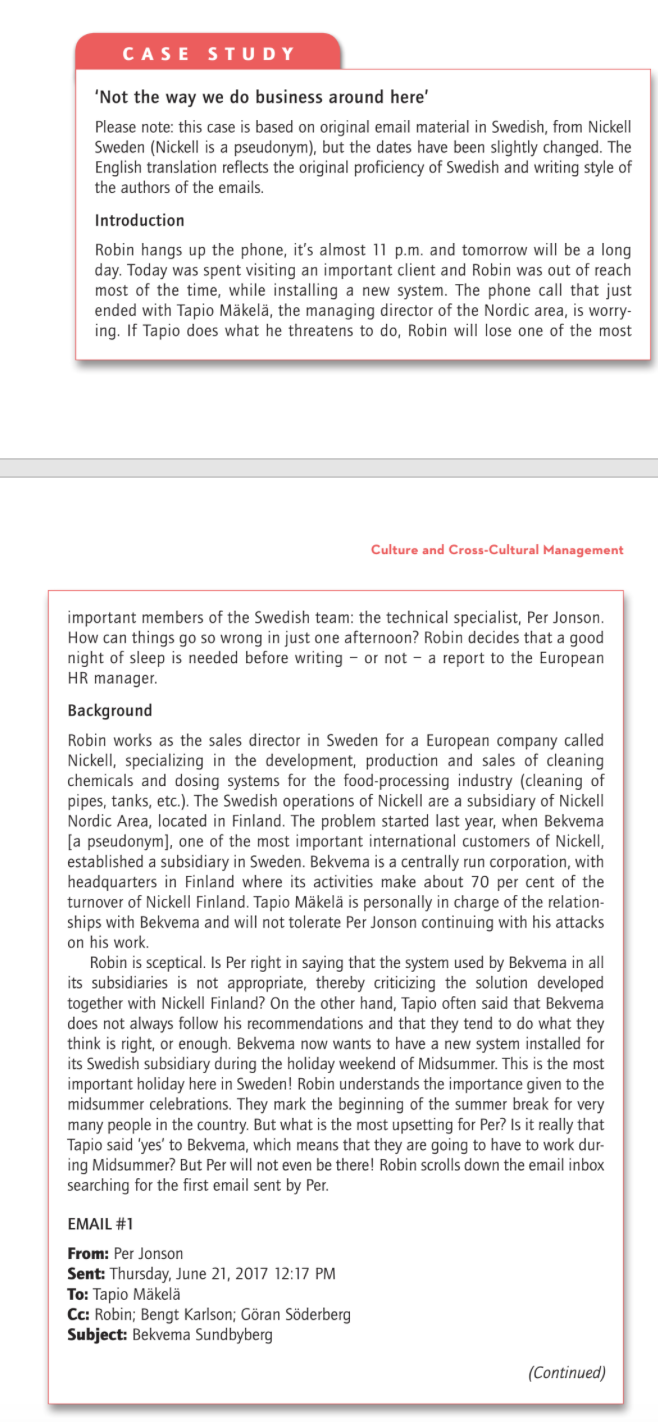  C A S E S T U DY 'Not the way