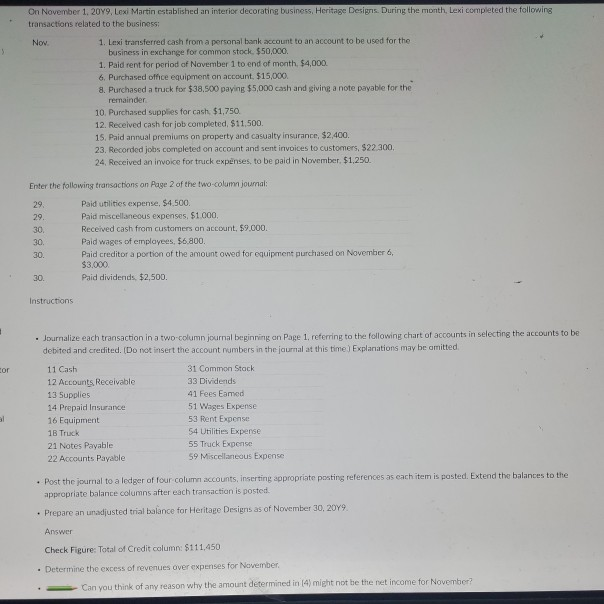  I need help with this problem please. 3 On November 1,