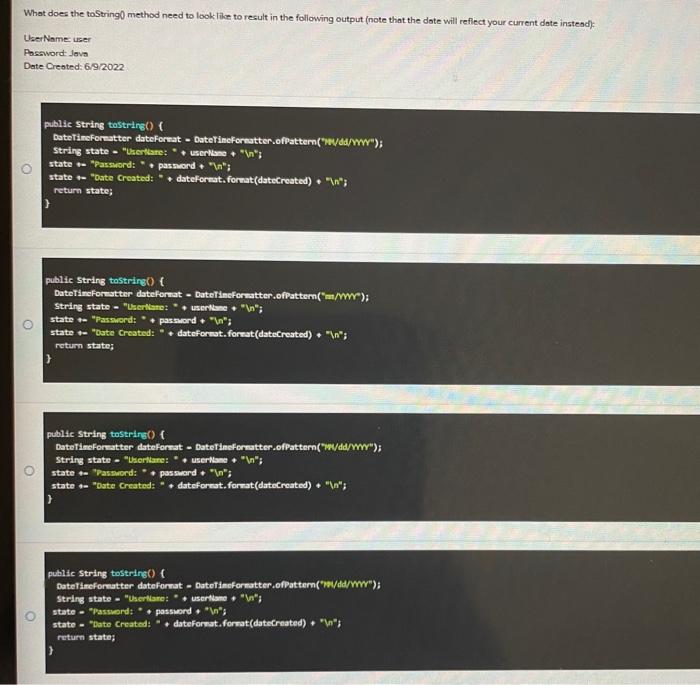 string password; private Localoate dateCreated; public custoner(string userwane, String password) this. datecreated