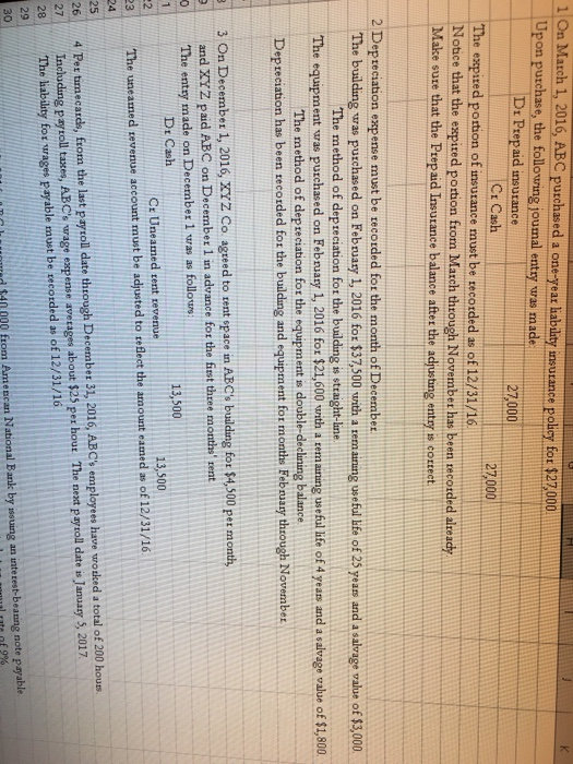 Corporation Unadjusted Trial Balance December 31, 2016 Credit Debit 759,444 442,120 247,000