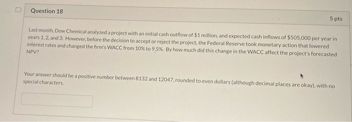 Points for correct and fast answers U Question 18 5 pts Last