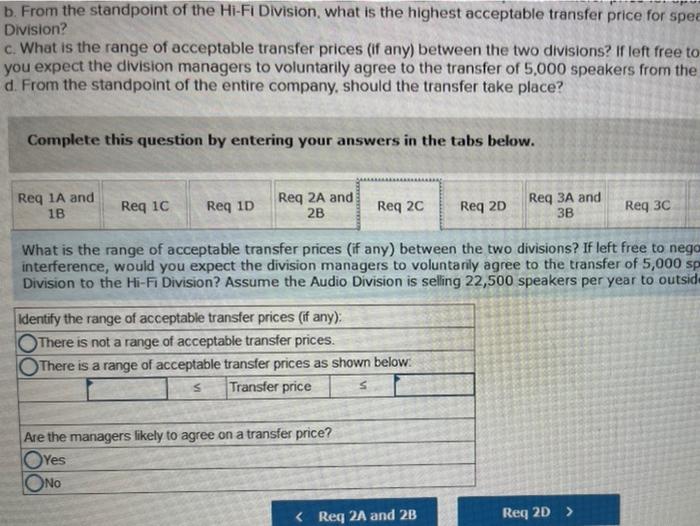price per unit on the intermediate market Variable costs per uns Pixed