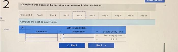 following: (1) current ratio, (2) acid-test ratio, (3) days' sales uncollected, (4)