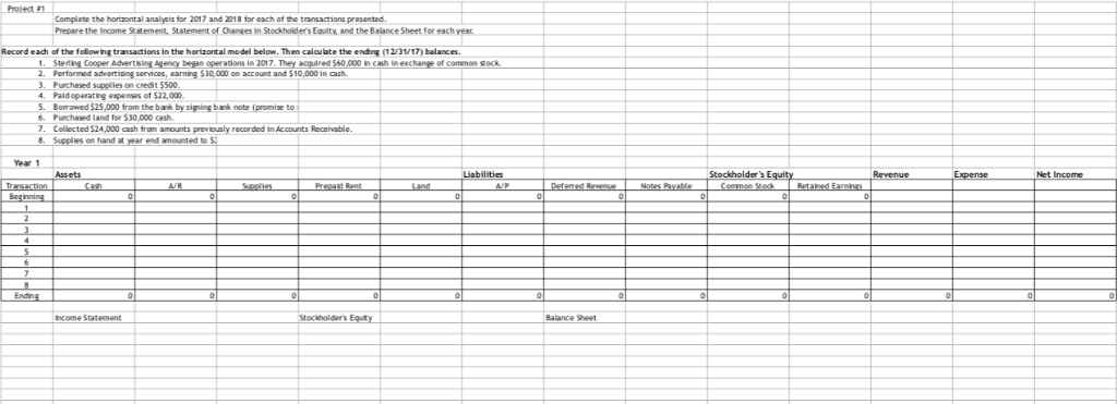  Complete the horizontal analysis for 2017 and 2018 for each of