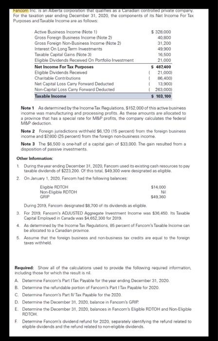 Alberta corporation trat qualities as a Canadian controlled private company For the