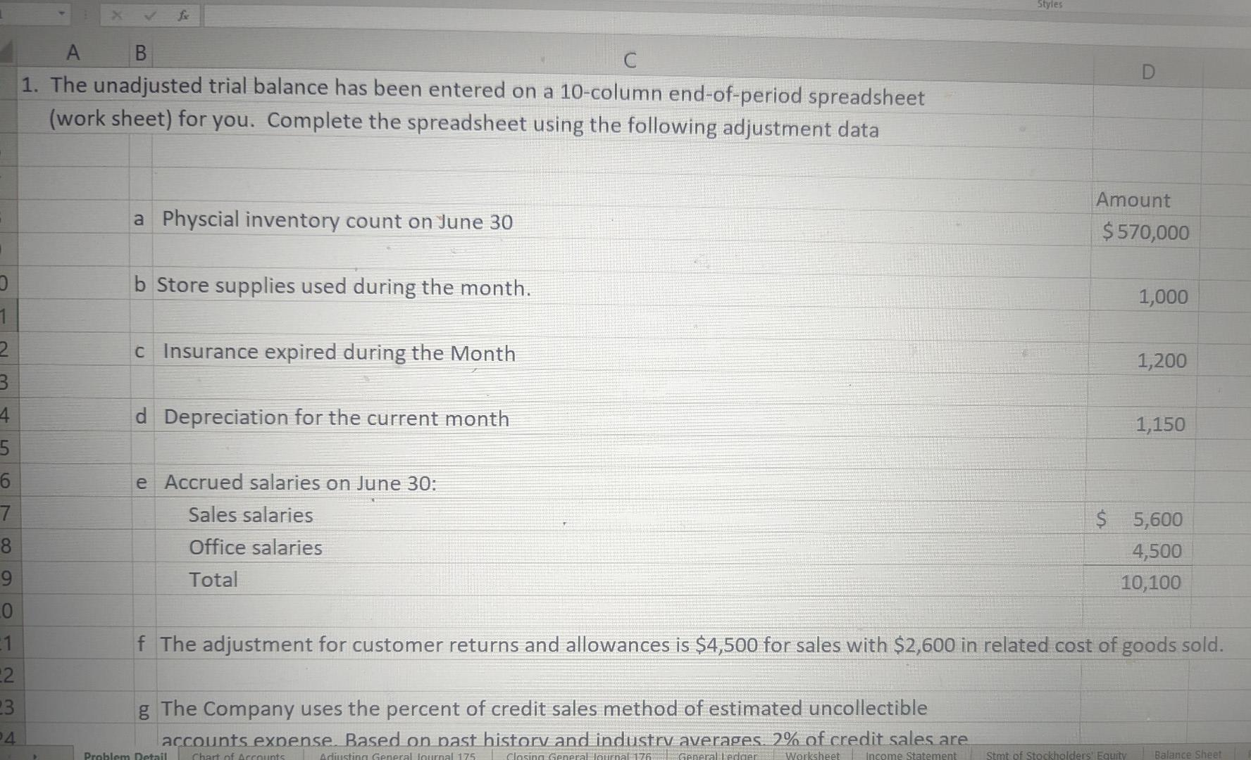 how do you go about the adjusting, closing and the ledger?