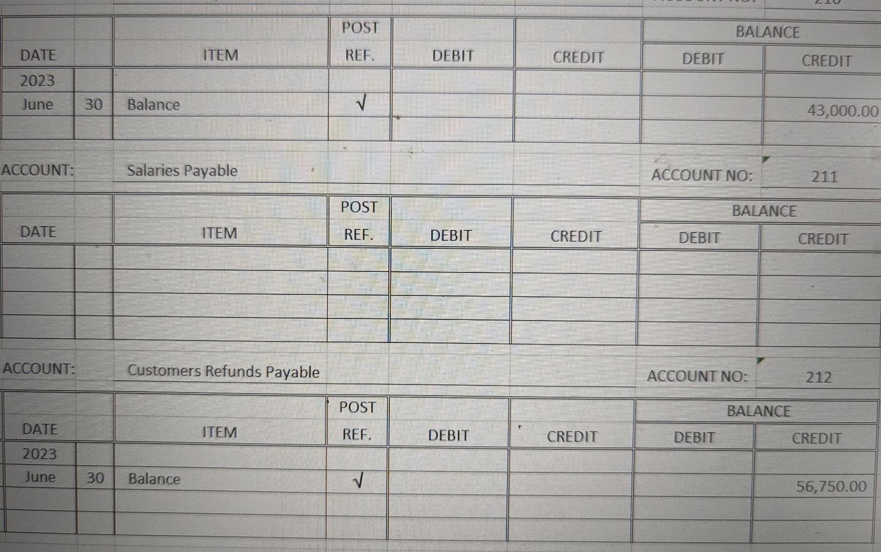 30: Sales salaries Office salaries Total Amount $570,000 1,000 1,200 1,150 $5,600