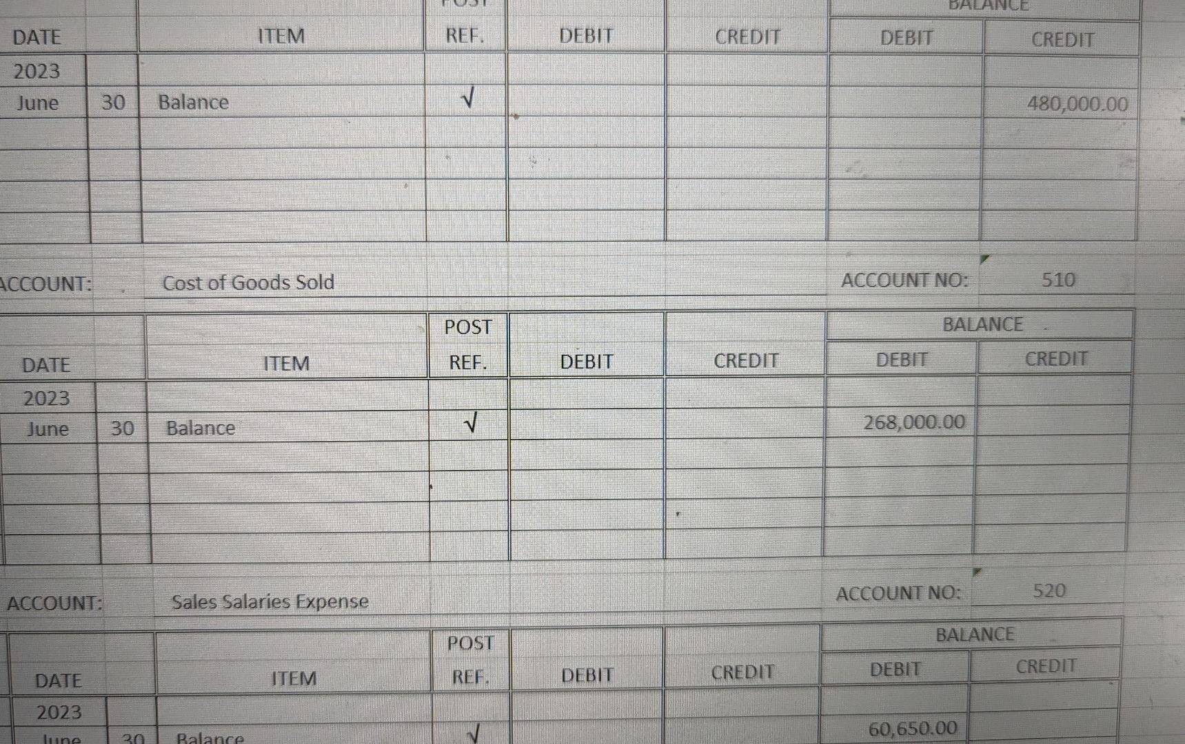 for sales with $2,600 in related cost of goods sold. g The