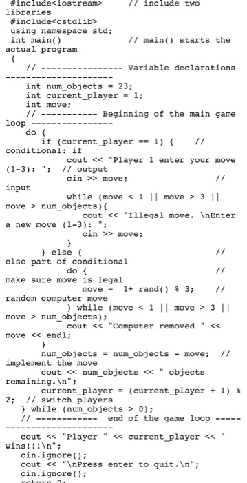 make it more interesting. For example, change the winning and losing messages.