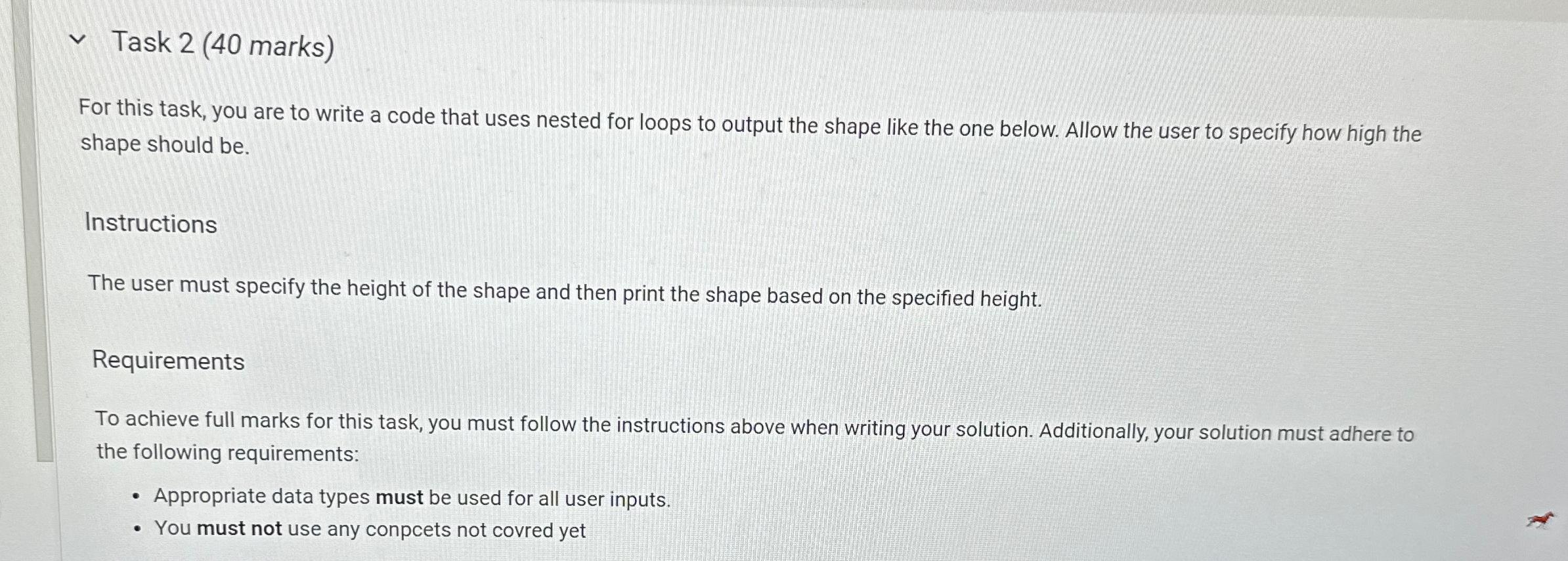  Task 2(40 marks) For this task, you are to write a