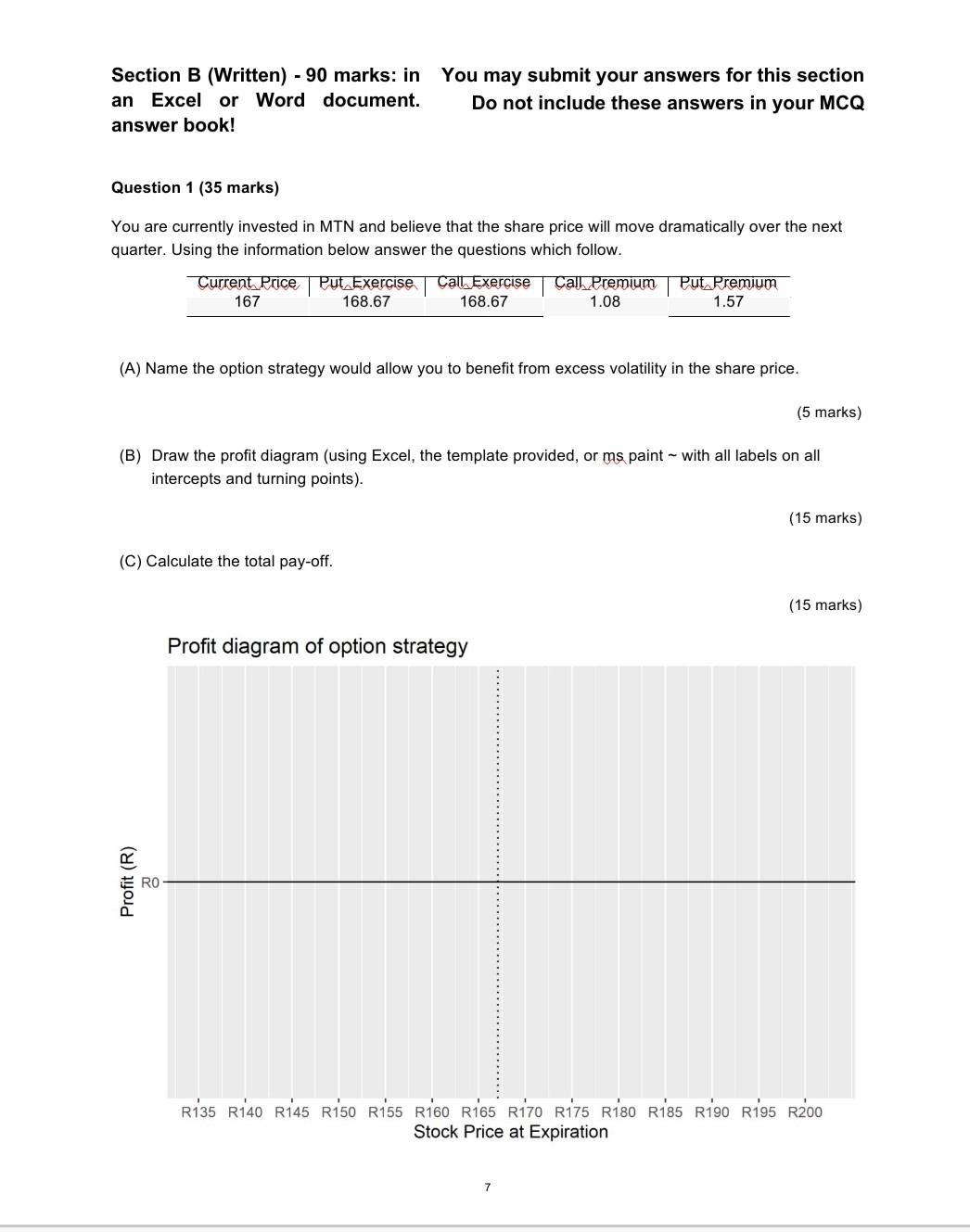  Section B (Written) - 90 marks: in You may submit your