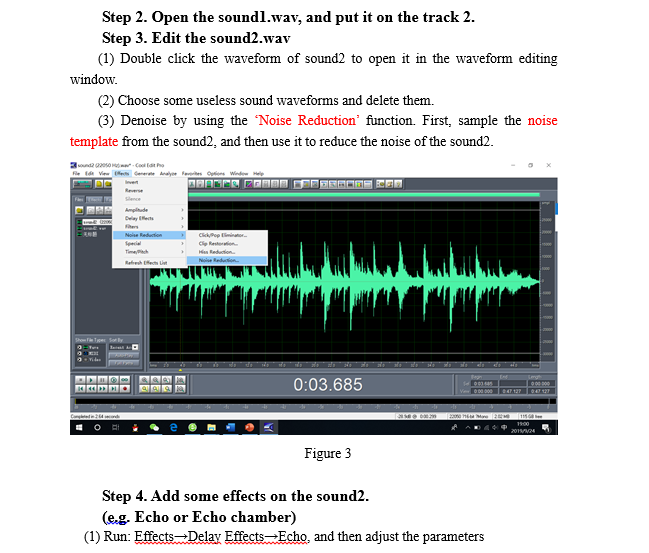 than that of the sound2.wav, otherwise, we cannot hear the sound2 clearly