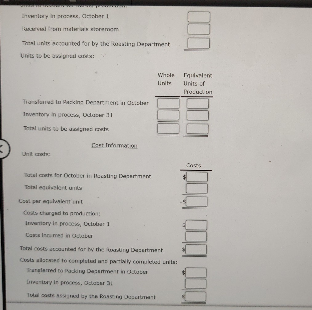the consented to the Packing Department. The following in port the Depart.