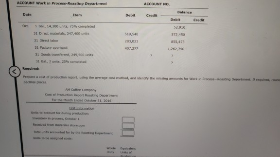 2016: ACCOUNT Want in Processoating Department ACCOUNT NO Balance Date Credit Call