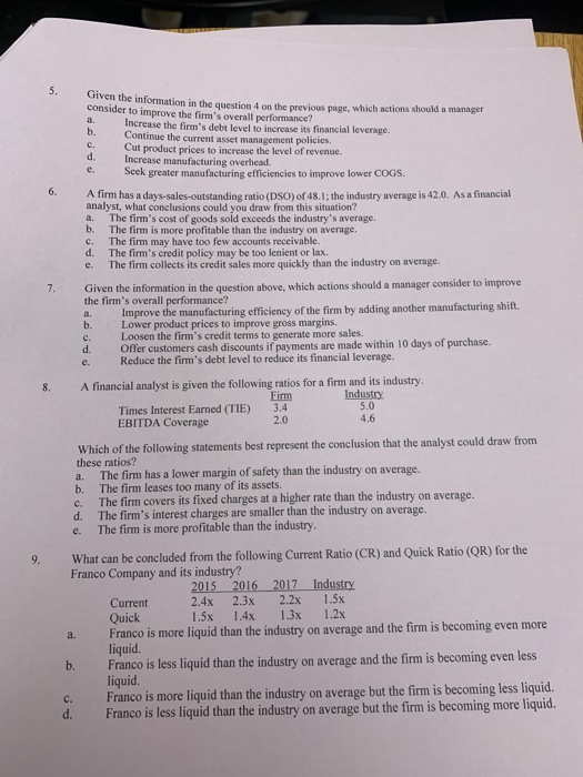  Given the information in the question on the previous page, which