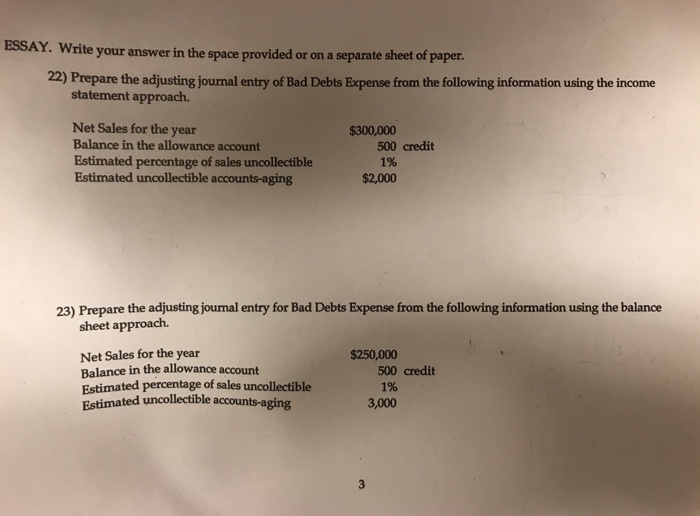  Solutions to problems in photos? ESSAY. Write your answer in the