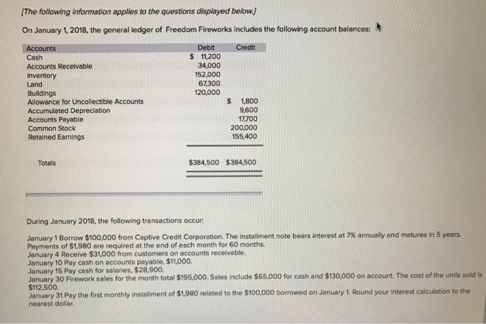  I need help with the bad debt expense on question 2