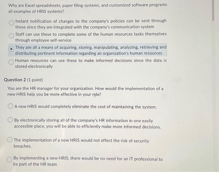  Why are Excel spreadsheets, paper filing systems, and customized software programs