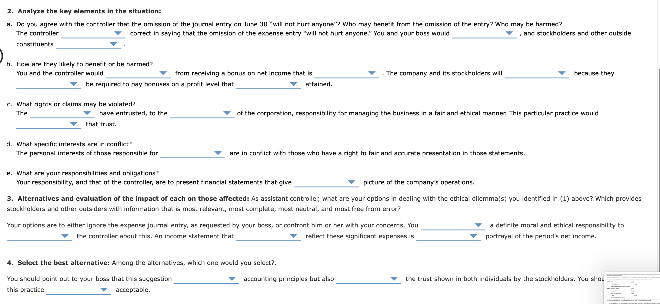 for a small consulting firm, you are responsible for recording and posting