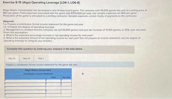  Complete this question by entering your answers in the tabs below.