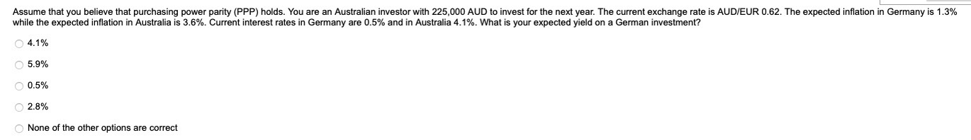 while the expected inflation in Australia is 3.6%. Current interest rates