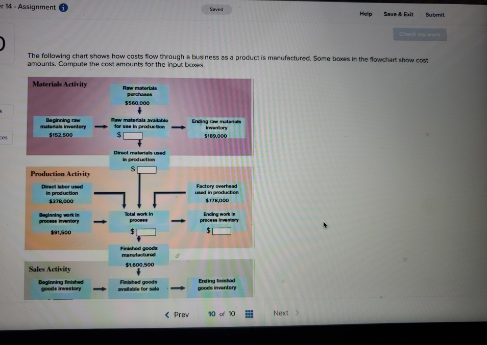  er 14 - Assignment i Saved Help Save & Exit Submit