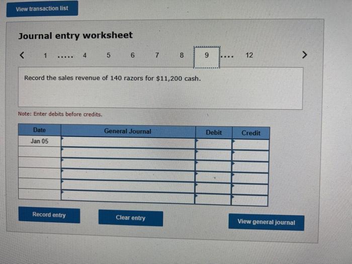 expense at 8% of December sales. Note: Enter debits before credits. Required