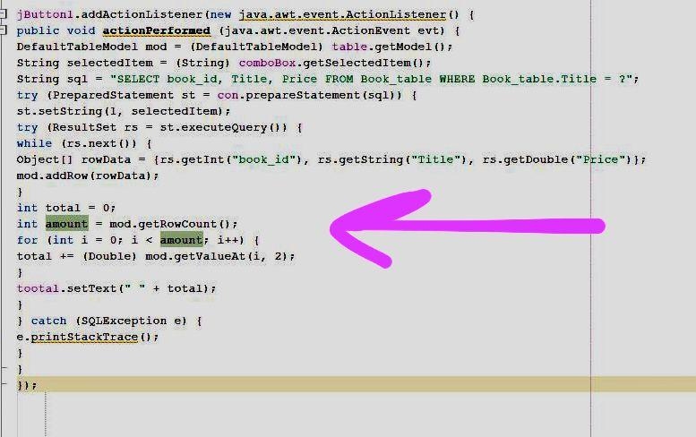  the code for the total is not working it gives me