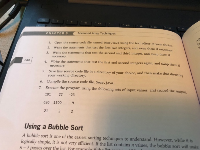 Java program that swaps values stored in three int variables and determines
