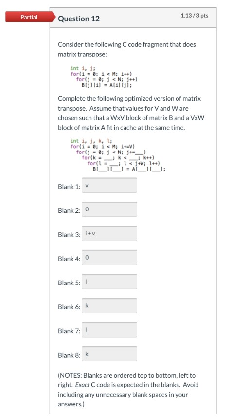 that does matrix transpose: int i, j; for(i = ; i 