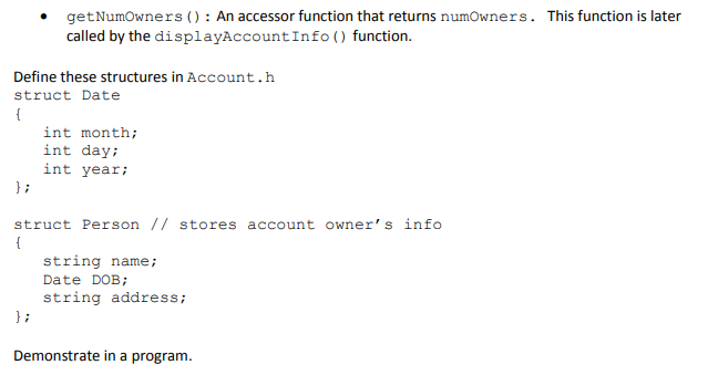 HW7 (Graded out of 100) Design a bank account class named Account