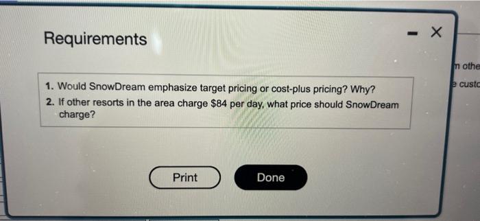 investors would like to eam a 15 \$ return on itvestment an