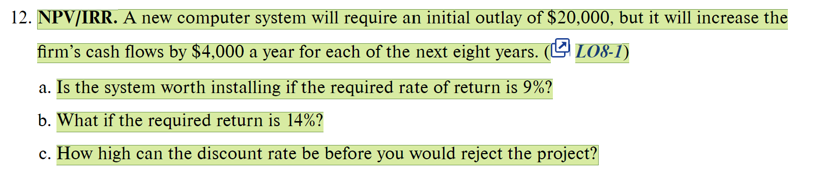 please show equations to solve step by step to find the