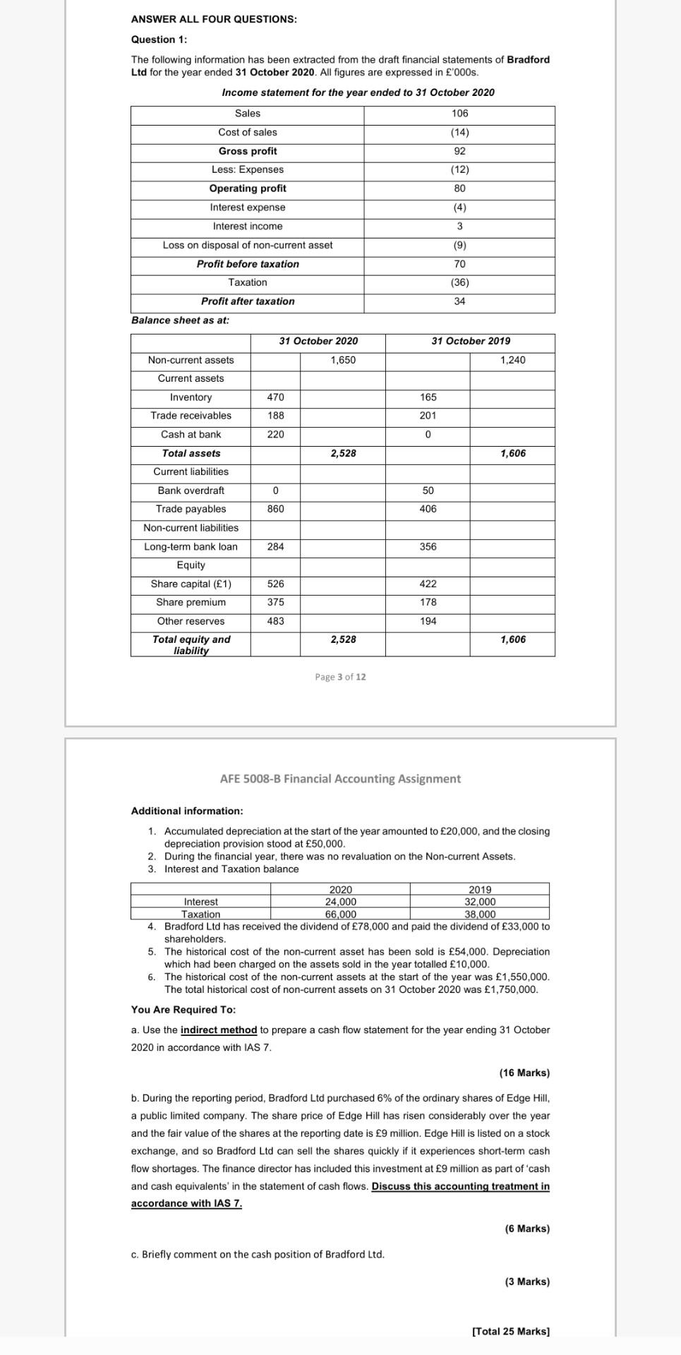 Answer question c only thanks ANSWER ALL FOUR QUESTIONS: Question 1: The