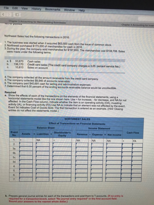  Answer a and b File Edit iew History Bookmarks Window Help