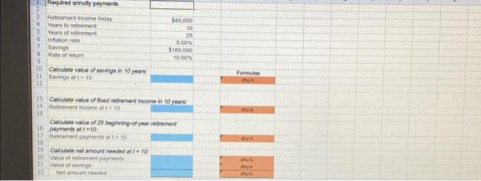 years old and will retire in 10 years. He expects to live