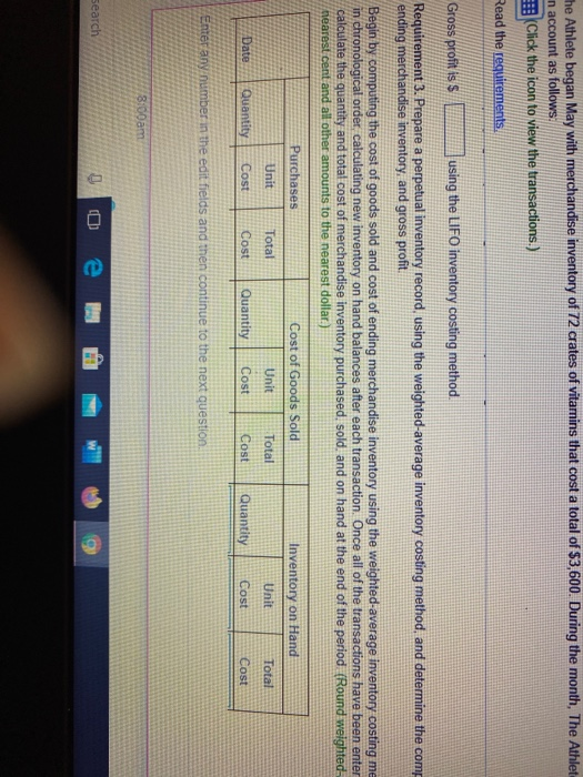 merchand es to the neares $ es May 5 Purchase 13 Sale