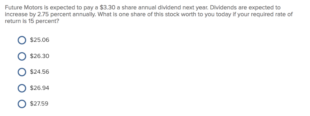  Future Motors is expected to pay a $3.30 a share annual