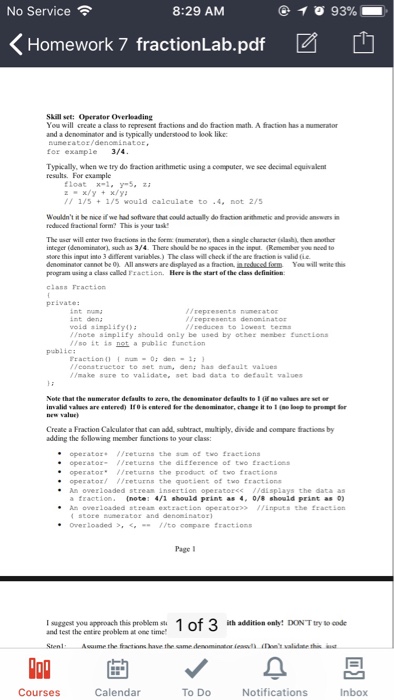  In C++ with comments please. Dont use the operator this and