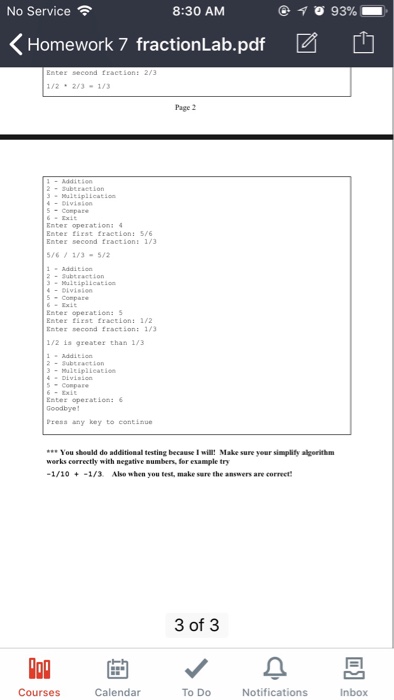 AM KHomework 7 fractionLab.pdf Skill wt: Operator Overleading You will create a
