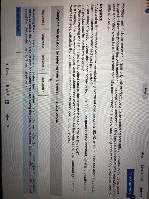 2-11 Varying Plantwide Predetermined Overhead Rates (L02-1, LO2-2, LO2-3) Kingsport Containers Company