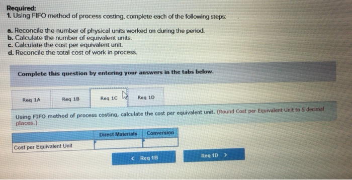 added at the beginning of the manufacturing process. Information for the month