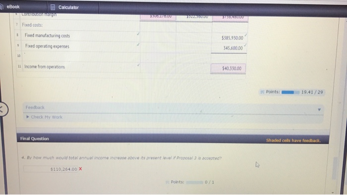 the M size, and management is considering three proposals: (1) continue size